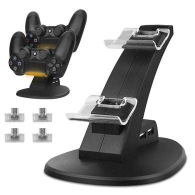 Dual USB Charger Charging Station Dock for Playstation 4/PS4/PS4 Pro/PS4 Slim Controllers