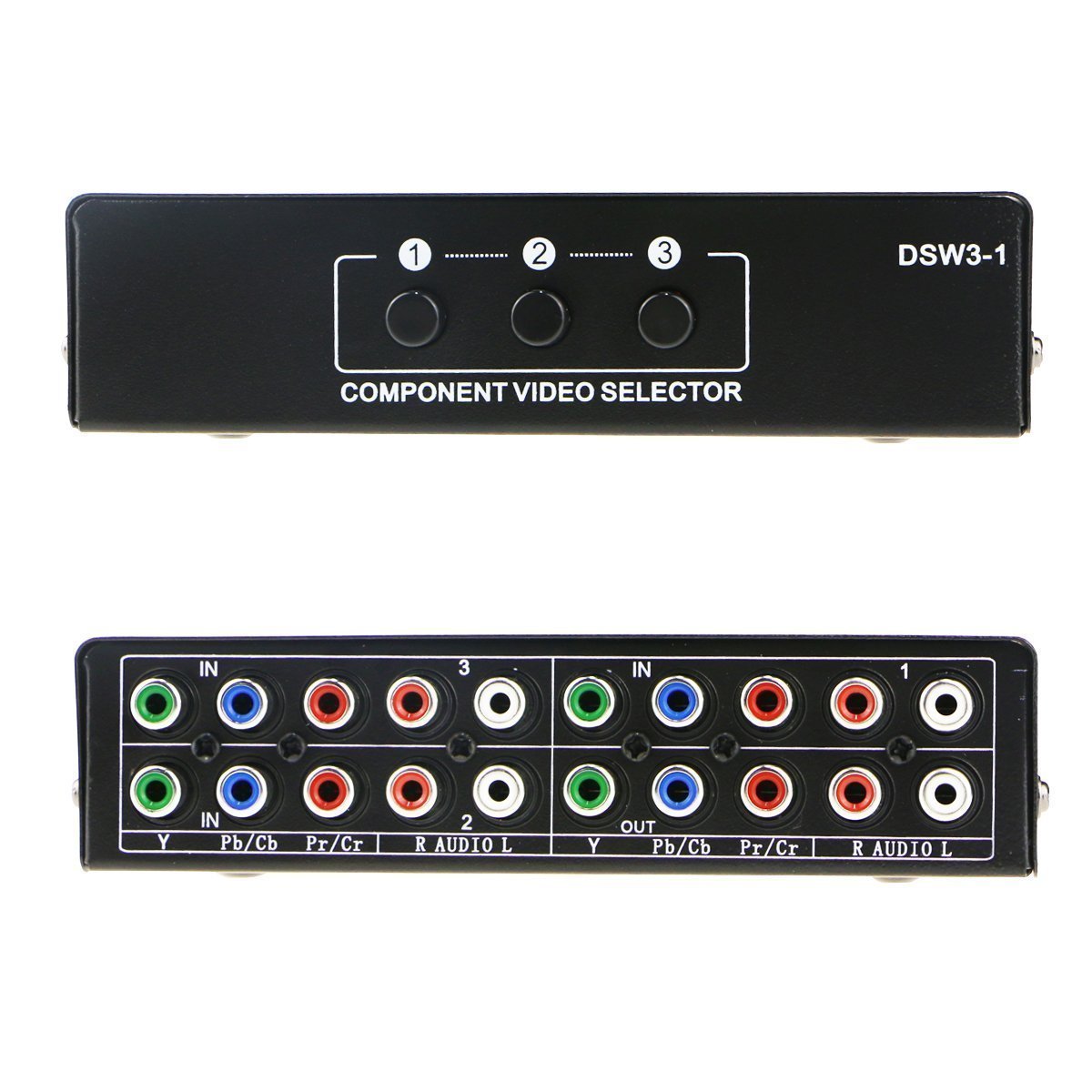 3 Port Component AV Video Switch Box Hub – Linkstyle.com