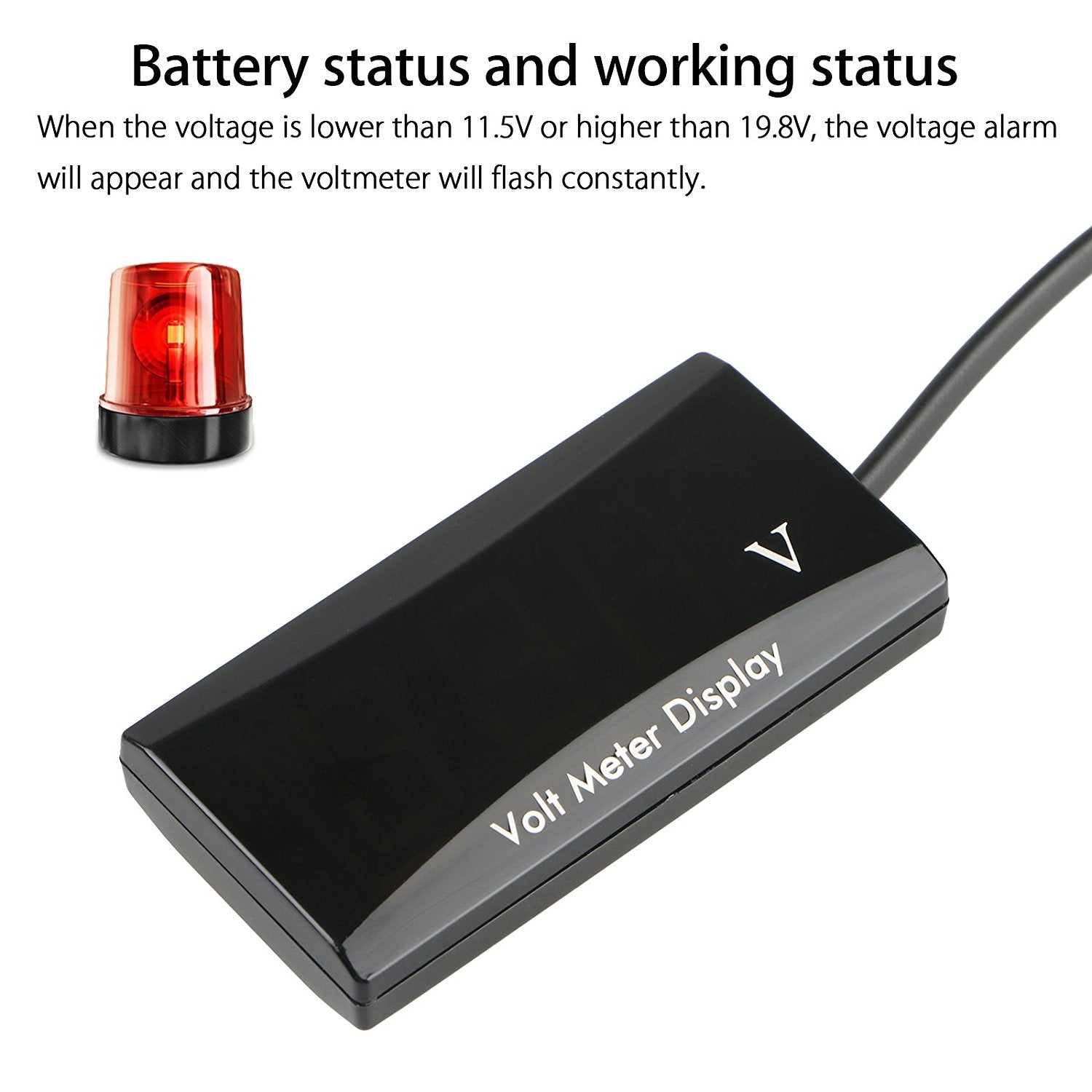 LED Display Cigarette Lighter Car Auto Battery Tester Voltage Voltmeter 