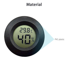 LinkStyle New LCD Round Digital Thermometer Hygrometer Temperature Humidity Meter Black