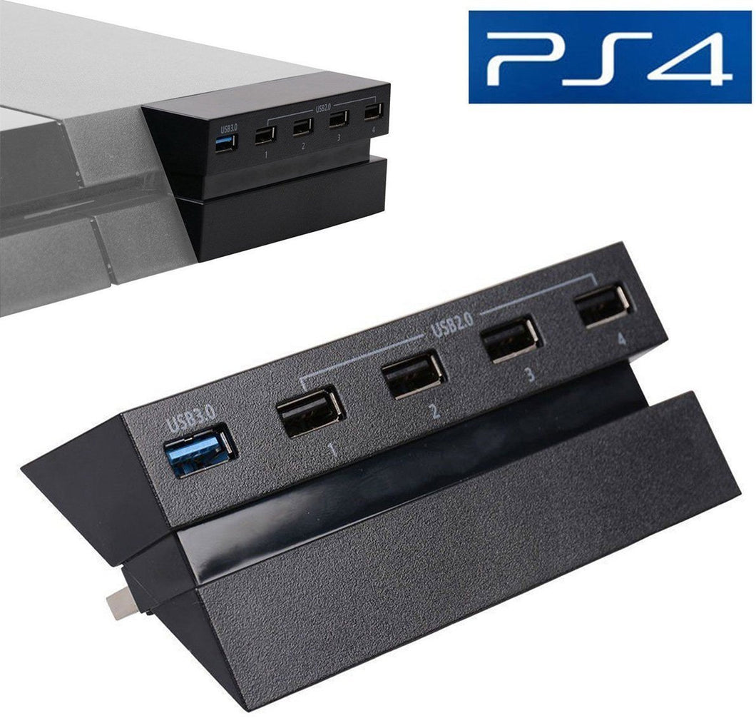 5-Port USB Hub for PlayStation 4 - Black