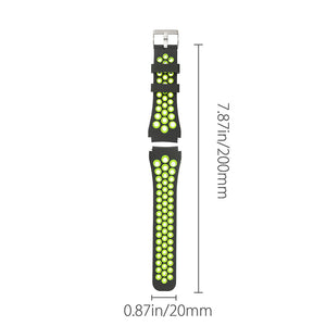 Replacement Watch Band for Samsung Gear S3 Frontier Classic, Black/Volt